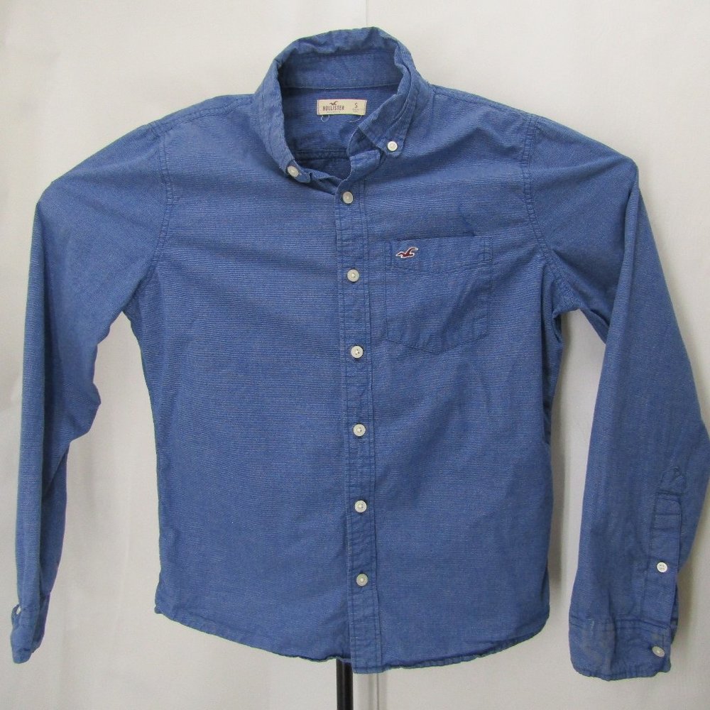 Hollister Blue Button Down Long Sleeve Size Small